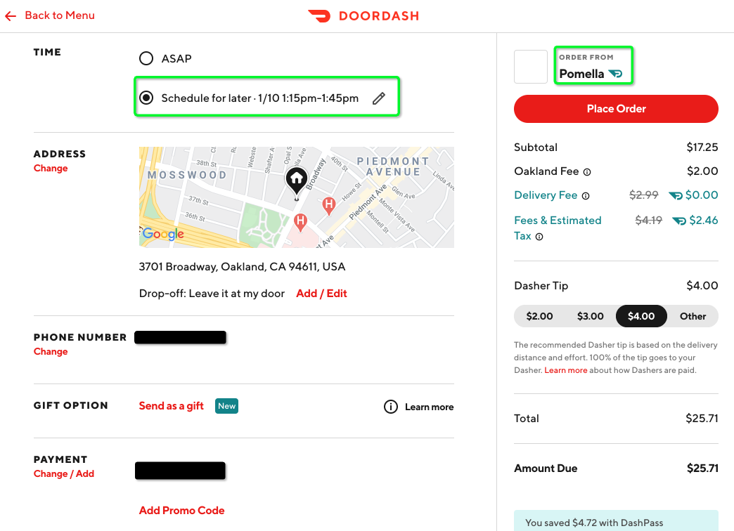 Scheduled deliveries using DoorDash / Postmates - The Seller Community