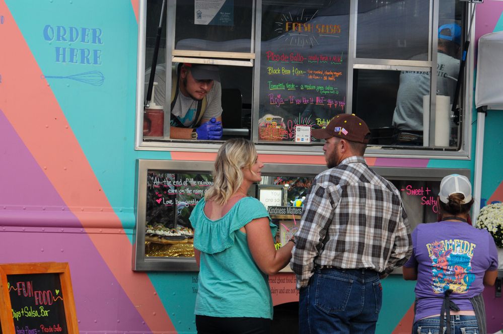 guest ordering from the truck