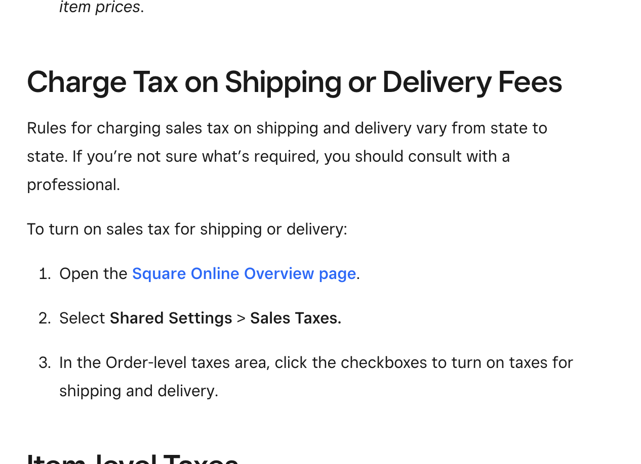 Collecting sales tax for shipping costs The Seller Community