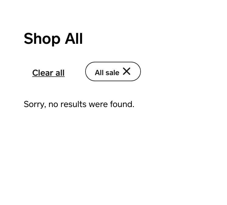 it should filter all the items on sale with a sale tag but it states no results anymore.
