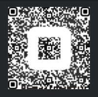 Square's QR code pasted on dark background (cannot be scanned)