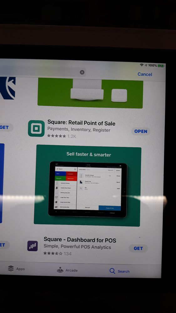 Square for RETAIL app aqua logo